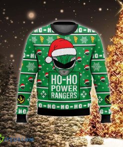 Green Ranger Ho-Ho Power Rangers Trend Ugly Christmas Sweater AOP For Men And Women - Green Ranger Ho-Ho Power Rangers Ugly Christmas Sweater For Men And Women Photo 2