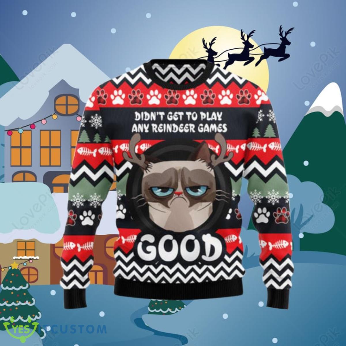 Grumpy Cat Good Ugly Christmas Sweaters Impressive Gift For Men And Women 3 Grumpy Cat Good Ugly Christmas Sweaters Impressive Gift For Men And Women Product Photo 1