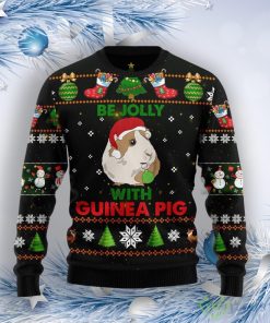 Guinea Pig Be Jolly Ugly Christmas Sweater Product Photo 1
