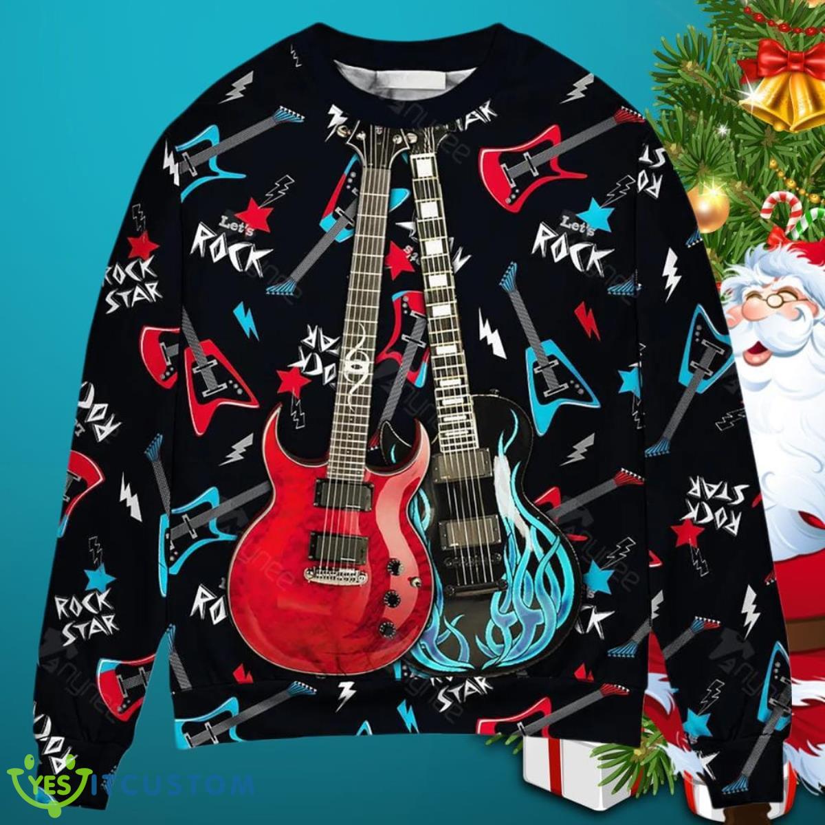 Guitar All I Need Is Playing Music Ugly Christmas Sweater Special Gift 3 Guitar All I Need Is Playing Music Ugly Christmas Sweater Special Gift Product Photo 1