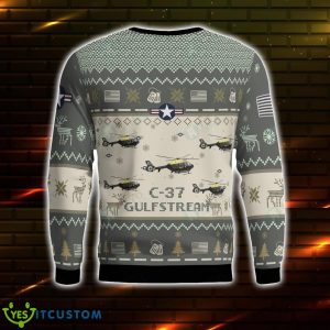 Gulfstream C-37 C37 3D Aircraft Ugly Sweater Christmas Gift For Men And Women 3 Gulfstream C-37 C37 3D Aircraft Ugly Sweater Christmas Gift For Men And Women Product Photo 2