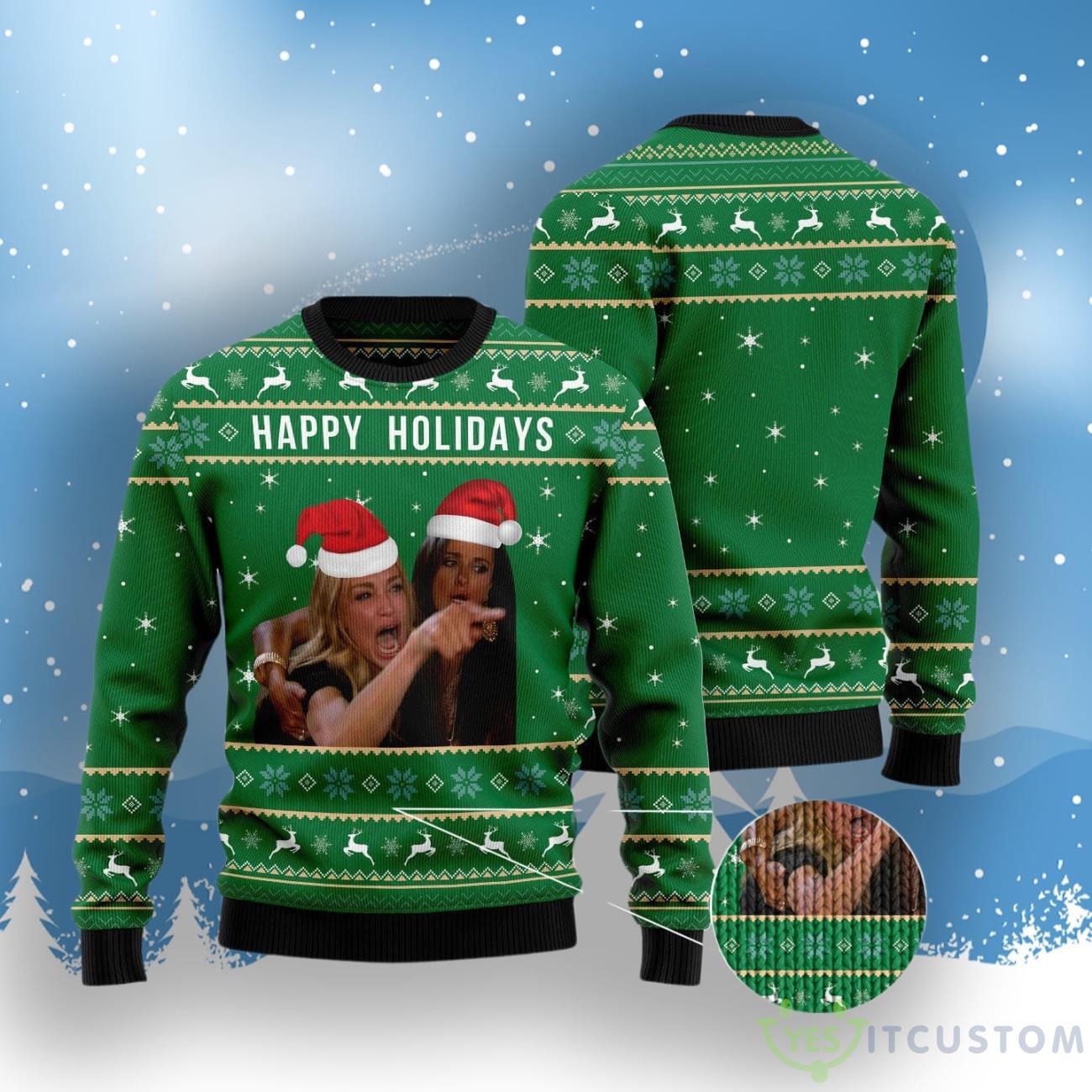 Happy Holiday Ugly Christmas Sweater 8 Happy Holiday Ugly Christmas Sweater Product Photo 2