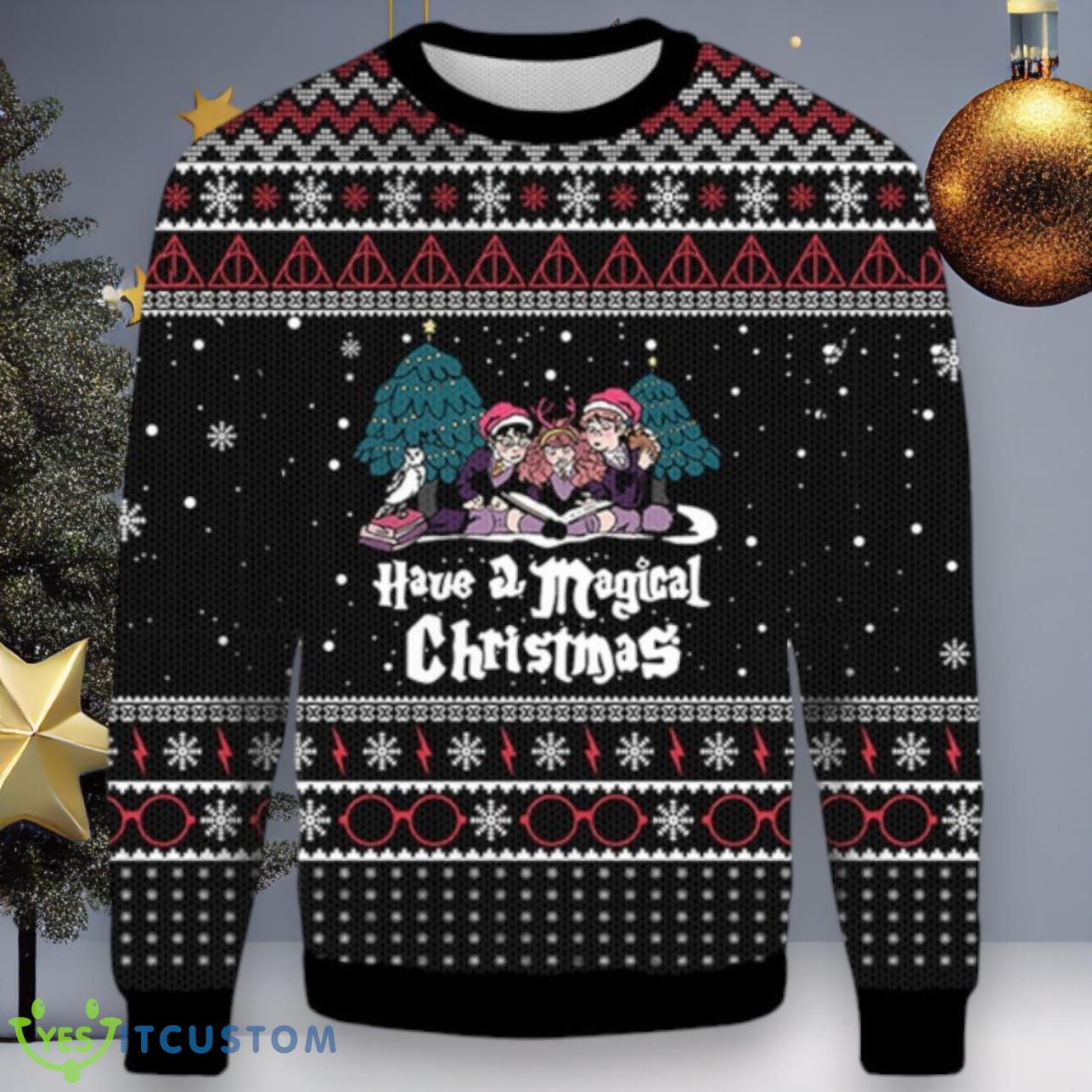 Have A Magical Ugly Christmas Sweater 3 Have A Magical Ugly Christmas Sweater Product Photo 1