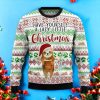 Have Yourself A Lazy Christmas Sloth Ugly Christmas 3D Sweater Product Photo 1