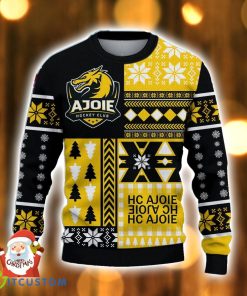 HC Ajoie 3D Ugly Christmas Sweater Snowflake Pattern Christmas Holiday Gift For Men And Women Product Photo 2