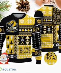 HC Ajoie 3D Ugly Christmas Sweater Snowflake Pattern Christmas Holiday Gift For Men And Women Product Photo 1