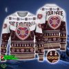 Heart of Midlothian FC Custom Name Ugly Christmas Sweater For Men And Women Gift - Heart of Midlothian FC Custom Name Ugly Christmas Sweater For Men And Women Gift