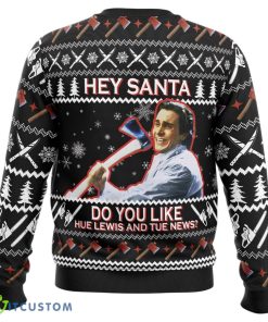 Hey Santa Do You Like Hue Lewis and Tue News American Psycho 3D Ugly Christmas Sweater Nice Christmas Gift For Men And Women Product Photo 3