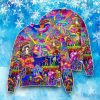 Hippie Magic Trippy Mushroom Awesome Ugly Christmas Sweater Product Photo 1