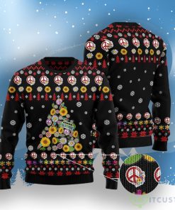 Hippie Tree Xmas Ugly Christmas Sweater 4 Hippie Tree Xmas Ugly Christmas Sweater Product Photo 2