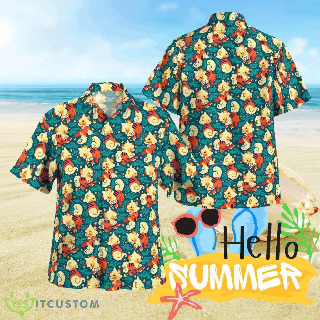Hisuian Growlithe Pokemon Tropical Hawaiian Shirt For Men And Women 2 Hisuian Growlithe Pokemon Tropical Hawaiian Shirt For Men And Women Product Photo 1