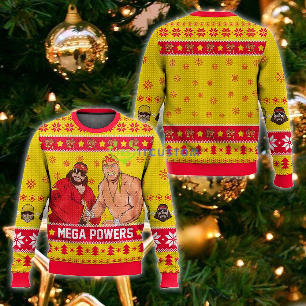 Hogan Macho Man Mega Powers Ugly Christmas Sweater Gift Men And Women 5 Hogan Macho Man Mega Powers Ugly Christmas Sweater Gift Men And Women - Hogan Macho Man Mega Powers Ugly Christmas Sweater For Men And Women Photo 1