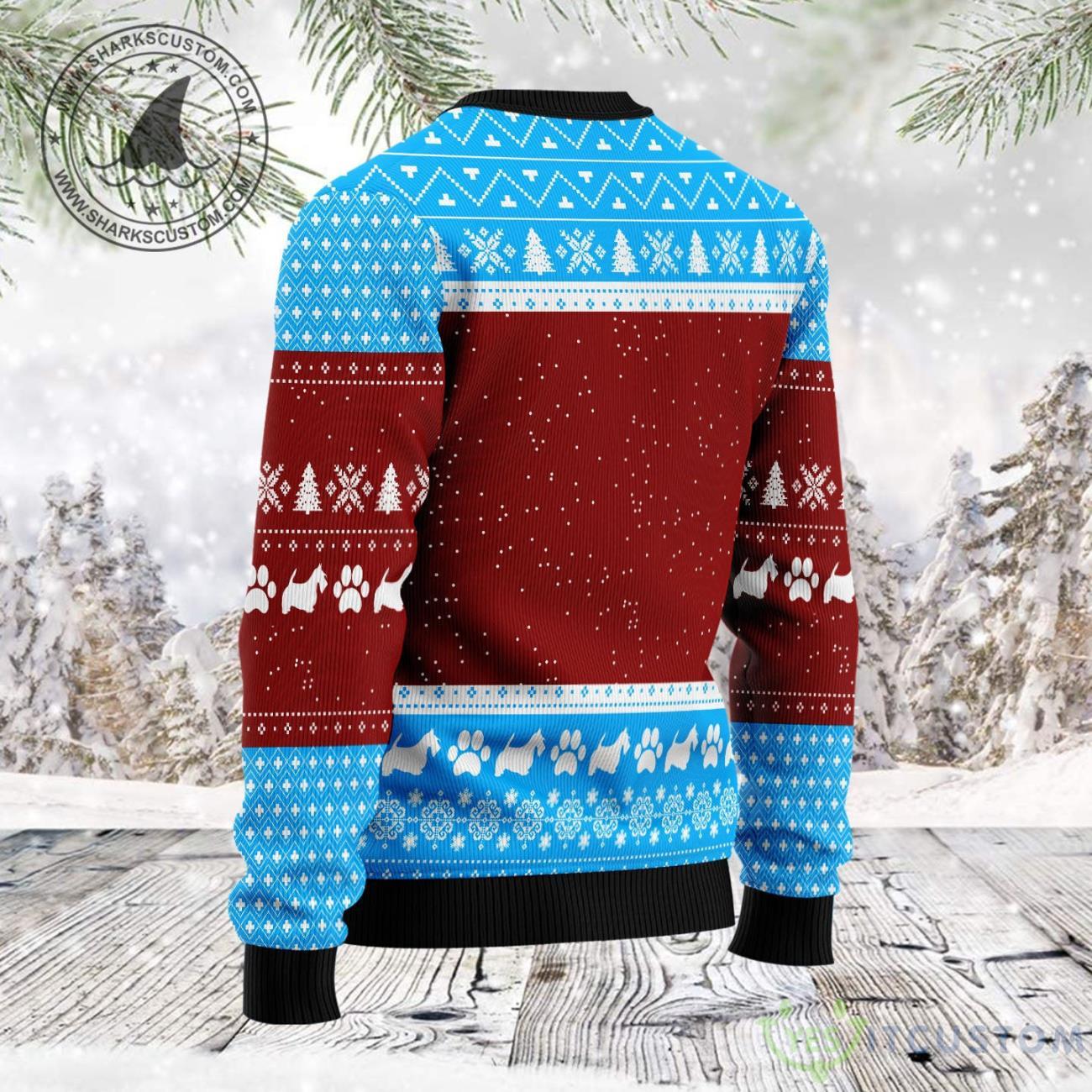 Hohoho Scottish Terrier Ugly Christmas Sweater 8 Hohoho Scottish Terrier Ugly Christmas Sweater Product Photo 2