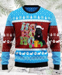Hohoho Scottish Terrier Ugly Christmas Sweater Product Photo 1