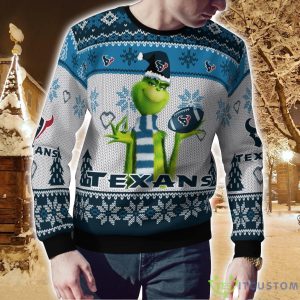 Houston Texans Grinch Snowflake Pattern Ugly Sweater Christmas 3 Houston Texans Grinch Snowflake Pattern Ugly Sweater Christmas Product Photo 2