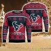 Houston Texans Logo Big Snowflake Pattern Ugly Christmas Sweater Product Photo 1