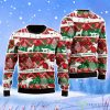 Howling Wolf In Snow Forest Pattern Christmas Unisex Ugly Sweater Product Photo 1