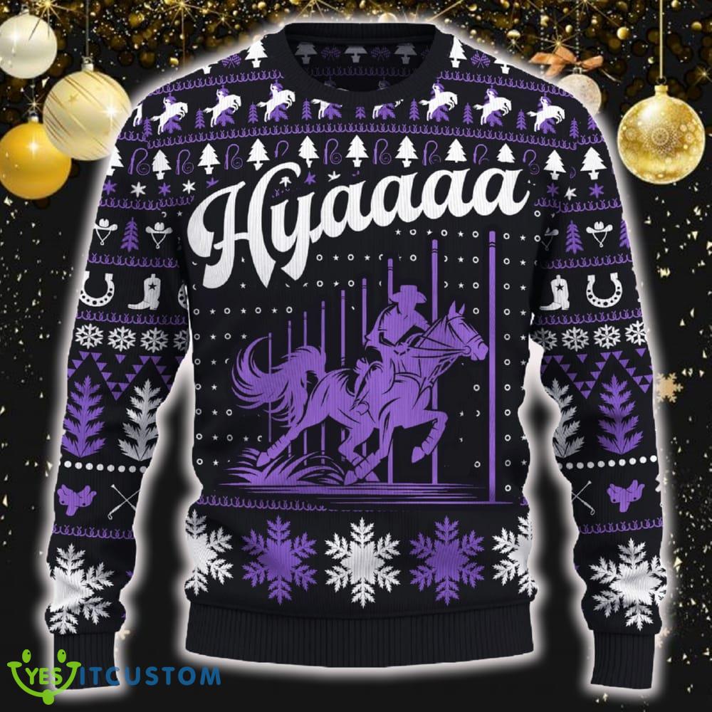 Hyaaaa Pole Bending Funny Ugly Xmas New Gift Holidays 5 Hyaaaa Pole Bending Funny Ugly Xmas New Gift Holidays - Hyaaaa Pole Bending Ugly Christmas Sweater_ 1