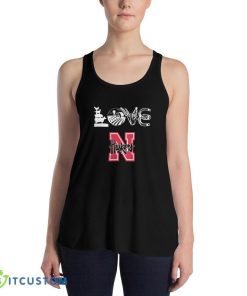 I Love Nebraska Cornhuskers Limited Edition For Fan T Shirt, Christmas Sweatshirt - 8800 Women's Flowy Racerback Tank