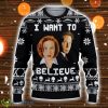 I Want To Believe Blue Ugly Christmas Sweater 3D All Over Printed 3D Christmas Sweater Christmas Gift Product Photo 1