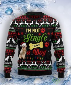 I'M Not Single I Have A Golden Retriever Ugly Christmas Sweater Product Photo 1