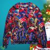 Independence Day Special Star Wars Synthwave Tropical Style Ugly Christmas Sweater Special Gift Product Photo 1