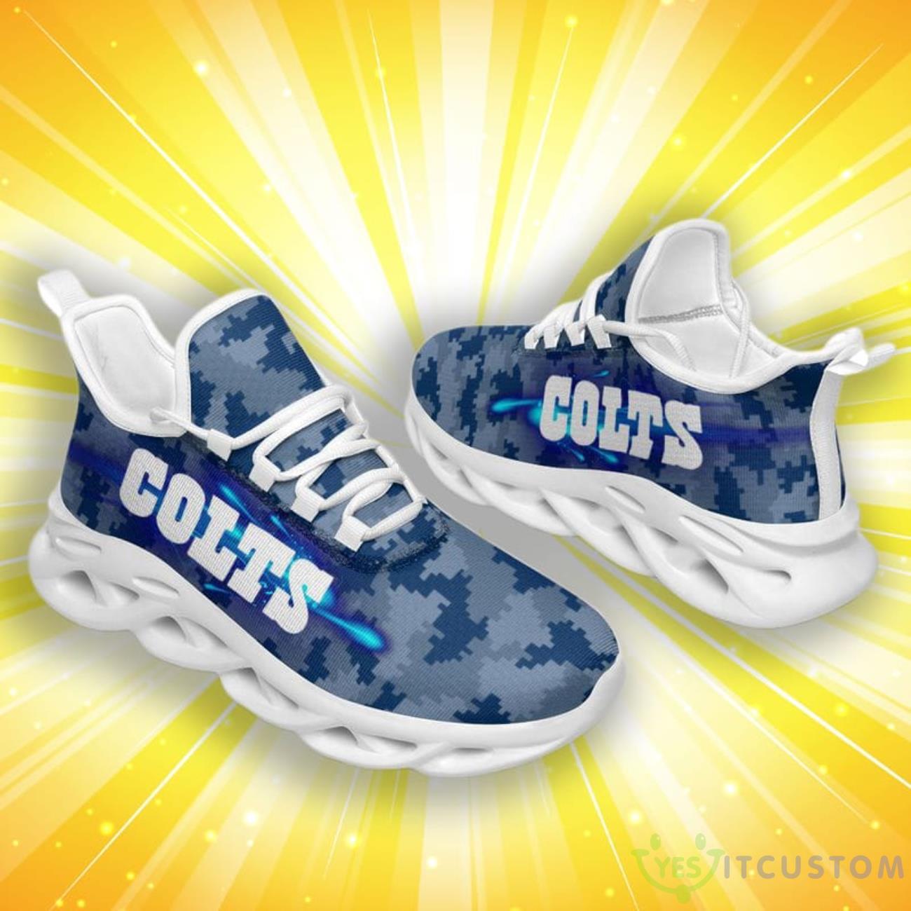 Indianapolis Colts Knitted Camouflage Exclusive Max Soul Shoes 3 Indianapolis Colts Knitted Camouflage Exclusive Max Soul Shoes Product Photo 1
