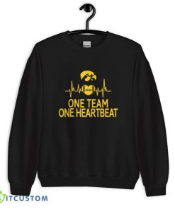 Iowa Hawkeyes One Team One Heartbeat T Shirt, Christmas Sweatshirt - 18000 Unisex Heavy Blend Crewneck Sweatshirt