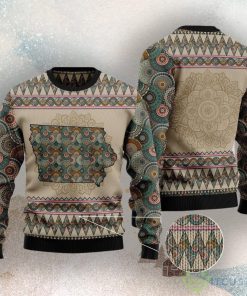 Iowa Mandala Ugly Christmas Sweater 5 Iowa Mandala Ugly Christmas Sweater Product Photo 3