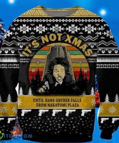 Its Not Xmas Until Hans Gruber Falls From Nakatomi Plaza Ugly Christmas Sweaters Special Gift For Loved Ones Product Photo 1