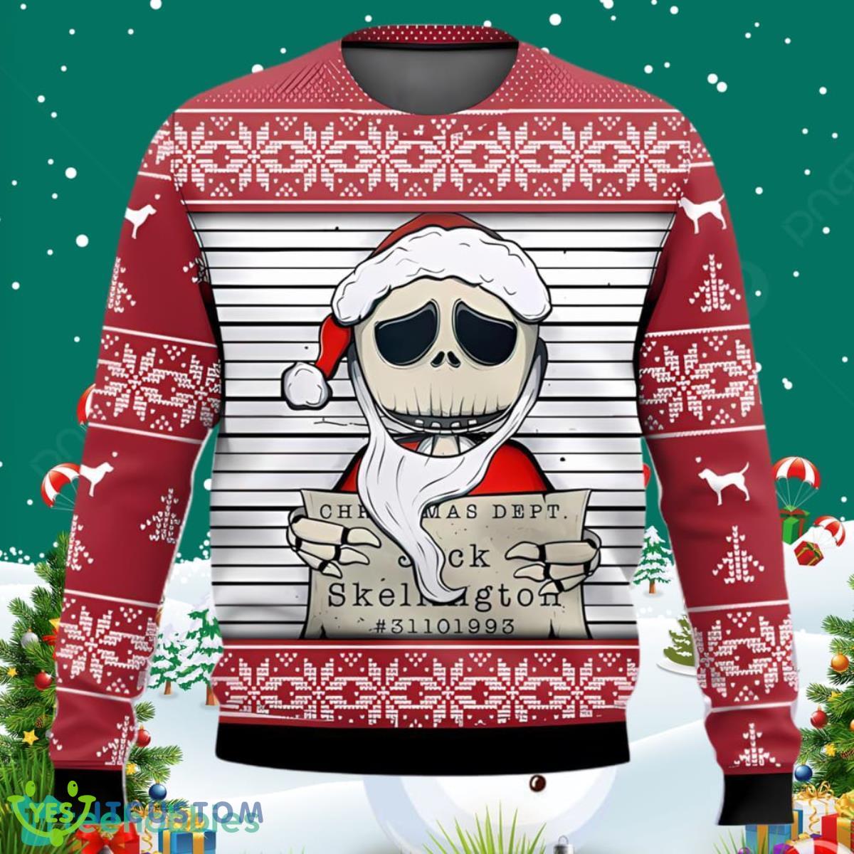 Jack Christmas Dept. Nightmare Before Christmas Ugly Sweater Special Gift 3 Jack Christmas Dept. Nightmare Before Christmas Ugly Sweater Special Gift Product Photo 1