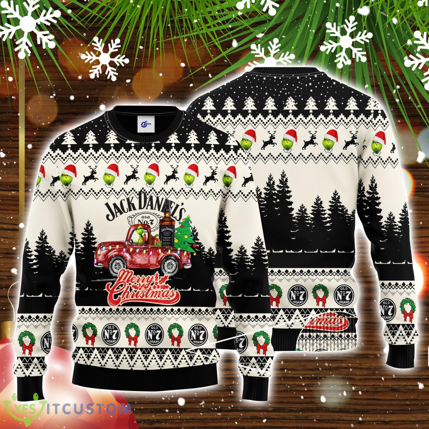 Jack Daniel's Grinch Merry Christmas 3D Ugly Christmas Sweater Unisex Sweater Christmas Gift 3 jack daniels grinch merry christmas 3d ugly christmas sweater unisex sweater christmas gift