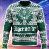 Jagermeister Green Knitted Christmas Sweater AOP Gift Holidays - Jagermeister Green Ugly Christmas Sweater_1