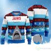 Jaws Shark Blue 3D Ugly Christmas Sweater Product Photo 1