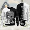 Jesus Easter Christmas Unisex Ugly Sweater Product Photo 1