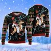Jesus Riding Reindeer Black Christmas Unisex Ugly Sweater Product Photo 1