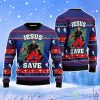 Jesus Saves Hockey Christmas Unisex Ugly Sweater For Men Women Product Photo 1