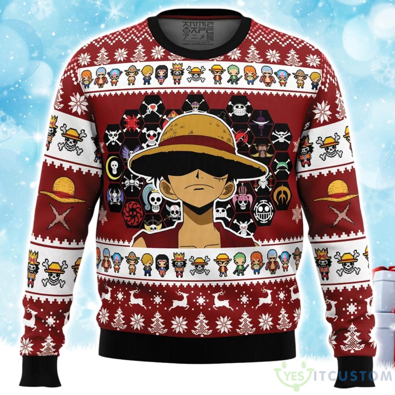 Jolly Rogers One Piece Ugly Christmas Sweater Xmas Gift For Men Women 5 Jolly Rogers One Piece Ugly Christmas Sweater Xmas Gift For Men Women Product Photo 1