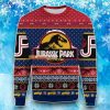 Jurassic Park Ugly Sweater, Dinosaur Skeleton Ugly Sweater Over Print Product Photo 1