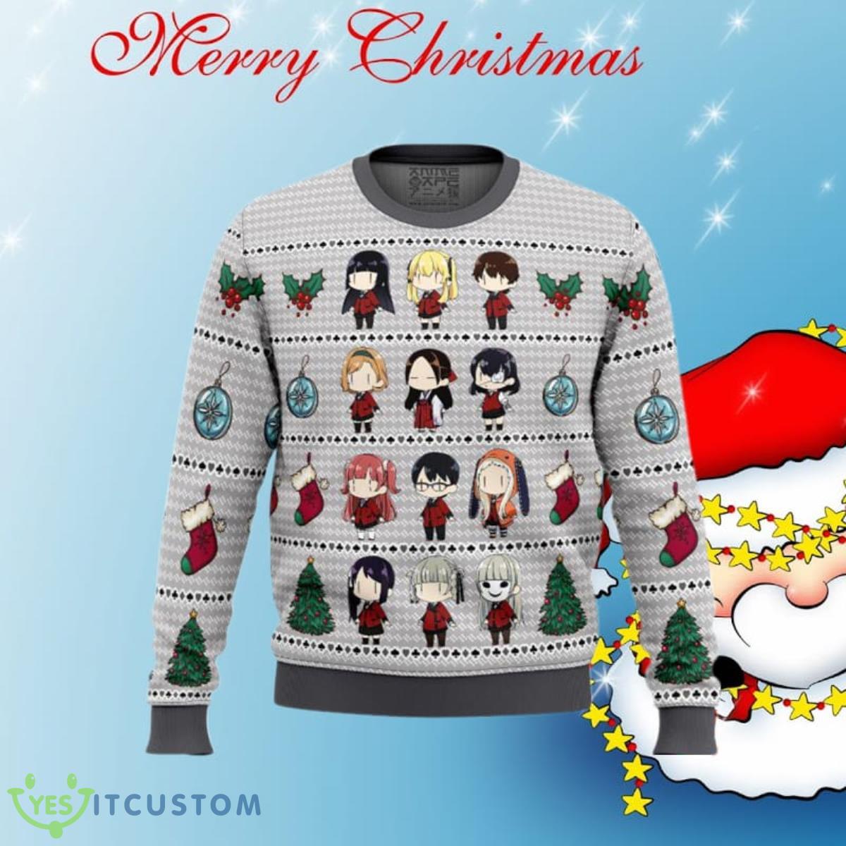 Kakegurui Chibi Gamblers Ugly Christmas Sweaters Impressive Gift For Men And Women 3 Kakegurui Chibi Gamblers Ugly Christmas Sweaters Impressive Gift For Men And Women Product Photo 1