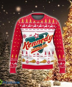 Kennedy Fried Chicken Logo New Ugly Christmas Sweater For Men And Women - Kennedy Fried Chicken New Style 2023 Ugly Christmas Sweater For Men And Women Photo 2
