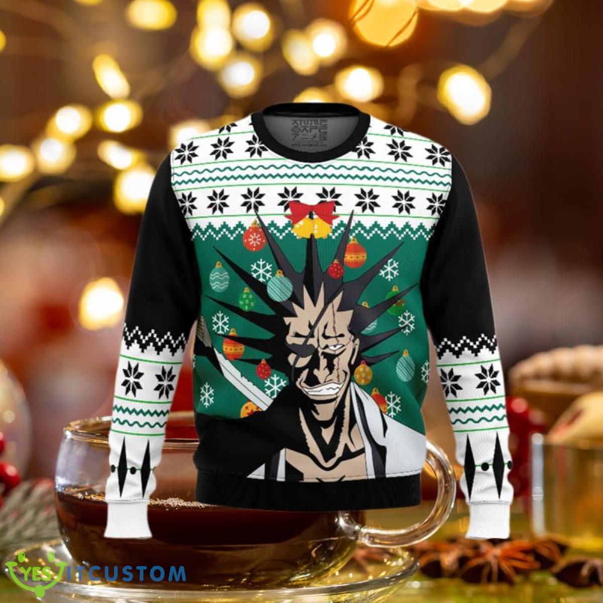 Kenpachi Zaraki Bleach Ugly Christmas Sweaters Special Gift 3 Kenpachi Zaraki Bleach Ugly Christmas Sweaters Special Gift Product Photo 1