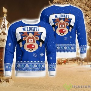 Kentucky Wildcats Cute Reindeer Ugly Christmas Sweater Christmas Party Gift Product Photo 1