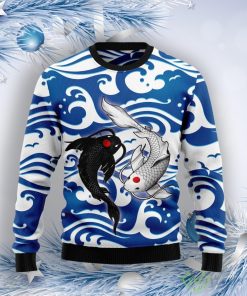 Koi Yin Yang Ugly Christmas Sweater Product Photo 1
