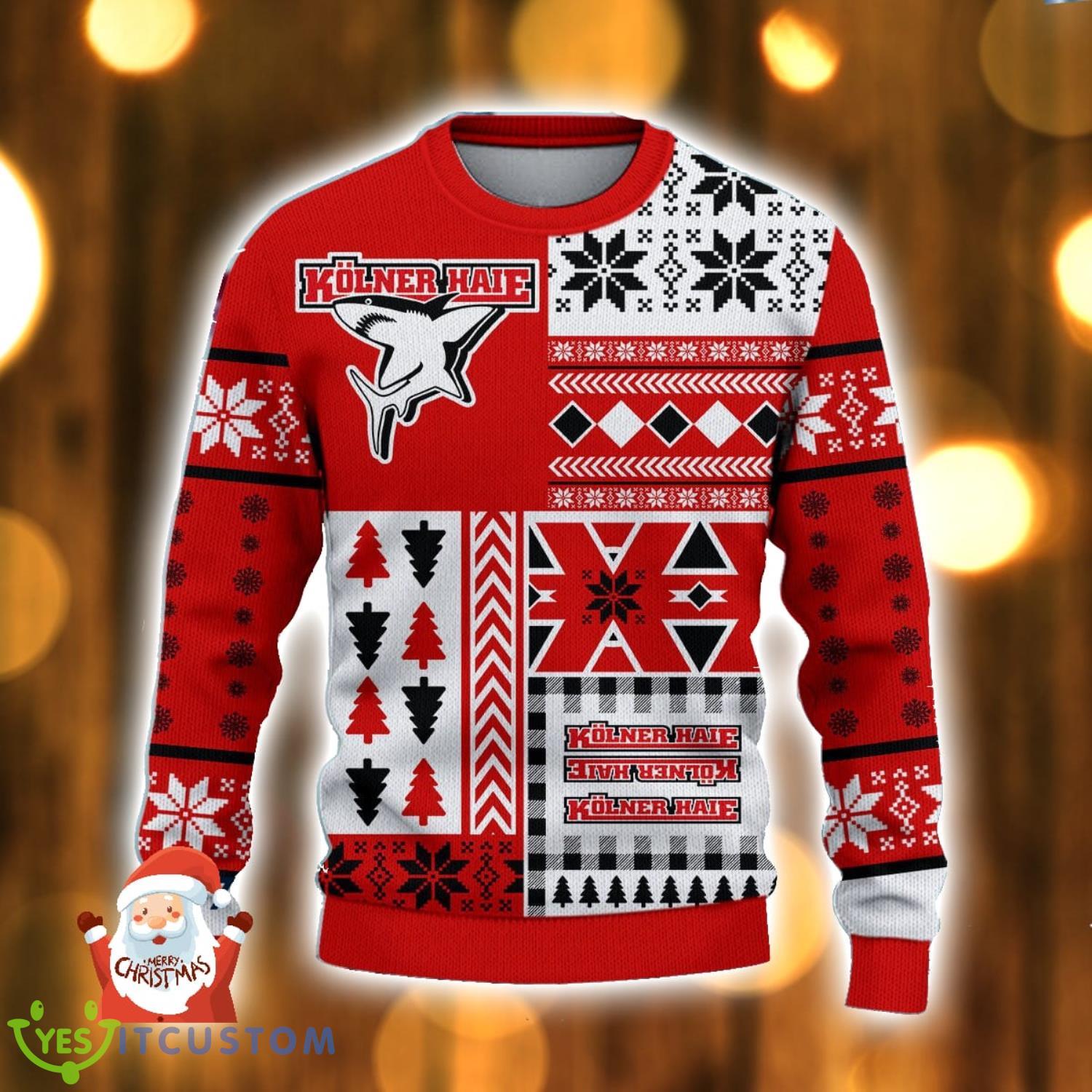 Kolner Haie 3D Ugly Christmas Sweater Snowflake Pattern Christmas Holiday Gift For Men And Women 8 Kolner Haie 3D Ugly Christmas Sweater Snowflake Pattern Christmas Holiday Gift For Men And Women Product Photo 2