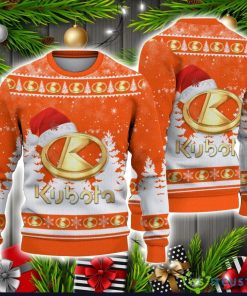 Kubota Logo Wearing Santa Hat Christmas Gift Ugly Christmas Sweater For Men And Women Gift Product Photo 1
