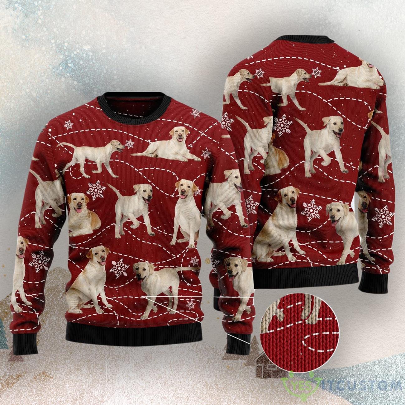 Labrador Retriever Xmas Ugly Christmas Sweater 3 Labrador Retriever Xmas Ugly Christmas Sweater Product Photo 3