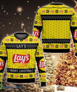Lay’s Snack Brand Clothing Knitted Christmas 3D Sweater Gift For Holidays - Lay’s Snack Brand Ugly Christmas Sweater For Men And Women Photo 1
