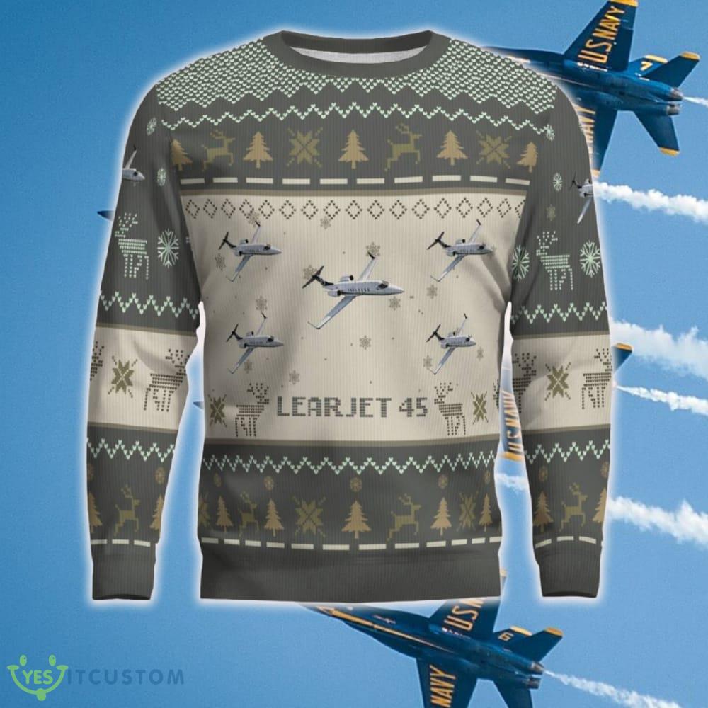 Learjet 45 Aircraft Ugly Christmas 3D Sweater New Gift For Fans 5 Learjet 45 Aircraft Ugly Christmas 3D Sweater New Gift For Fans - Learjet 45_Aircraft Ugly Sweater_2