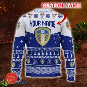 Leeds United FC Custom Name 3D Sweater Funny Gift For Men And Women Fans Christmas - Leeds United FC 3D Sweater Christmas Personalized_3